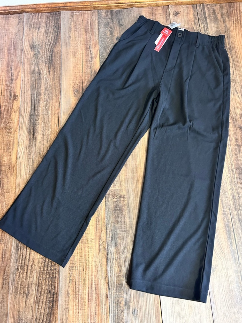 NEW Ewedoos Wide Leg Stretchy Work Dress Pants, black Sz  M